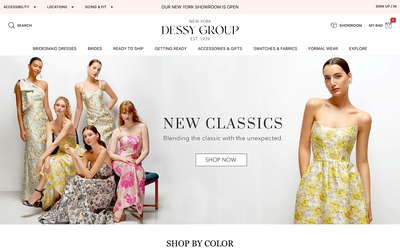 Dessy website screenshot
