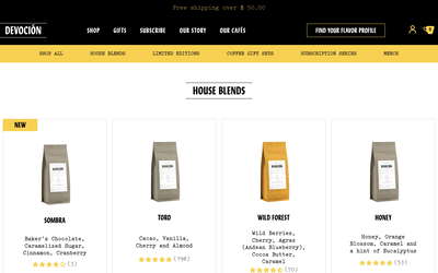 Devocion USA website screenshot