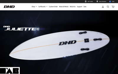 DHD Surf website screenshot