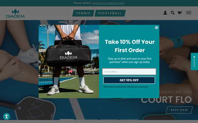 Diadem Sports website screenshot