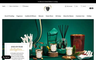 diptyque Paris website screenshot