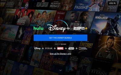 Disney+ website screenshot