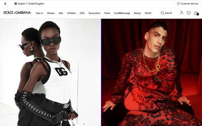Dolce & Gabbana S.R.L. website screenshot