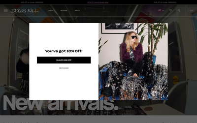 Dolls Kill website screenshot