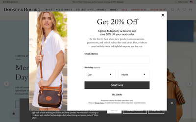 Dooney & Bourke website screenshot