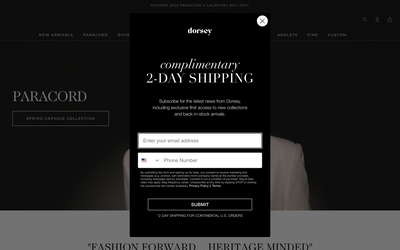 Dorsey website screenshot