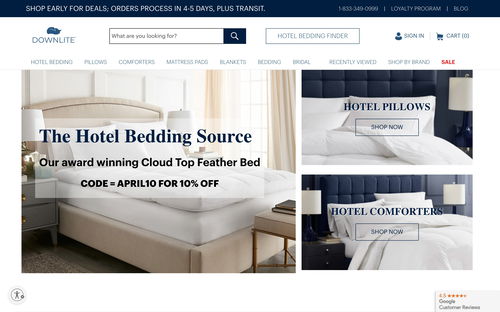 Downlite Bedding