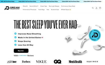 Dream Recovery website screenshot