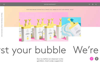 Drunk Elephant website screenshot