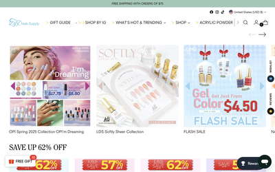 dtknailsupply website screenshot