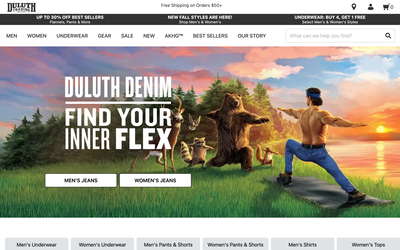 Duluth Trading website screenshot