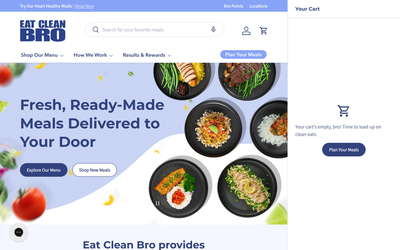 Eat Clean Bro website screenshot