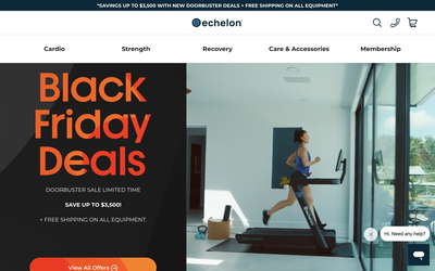 Echelon Fitness website screenshot