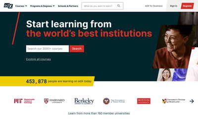 edX website screenshot