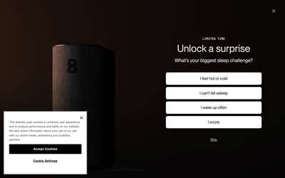 Eight Sleep website screenshot