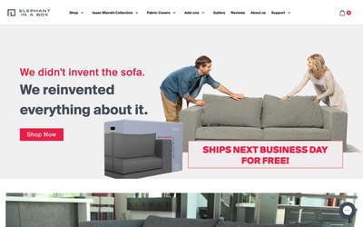Elephant in a Box website screenshot