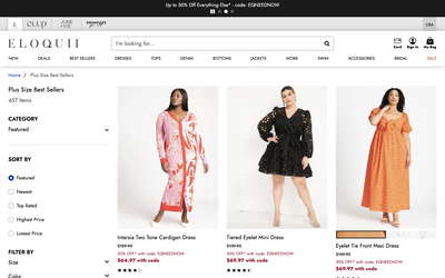 ELOQUII website screenshot