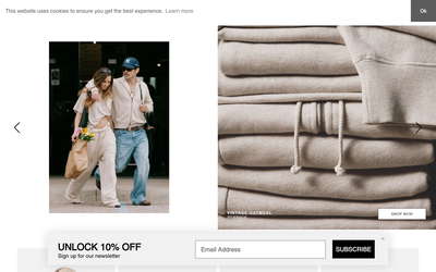 Elwood Clothing website screenshot