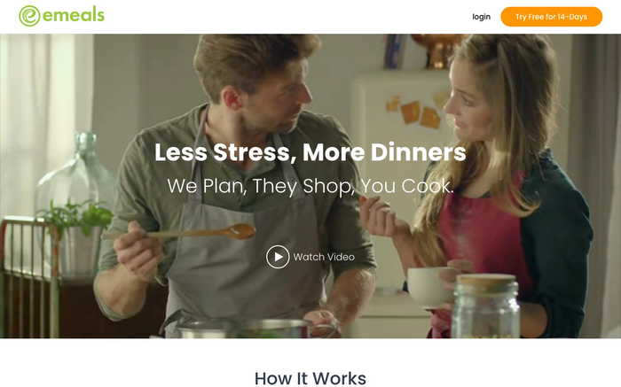 eMeals screenshot