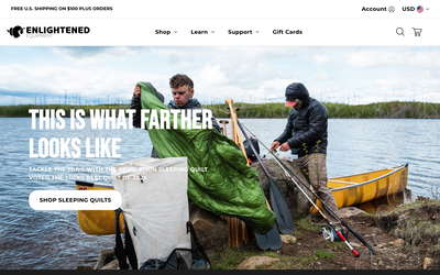 Enlightened Equipment website screenshot