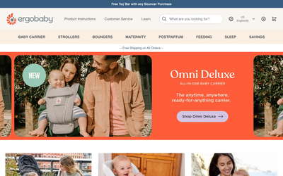 Ergobaby website screenshot