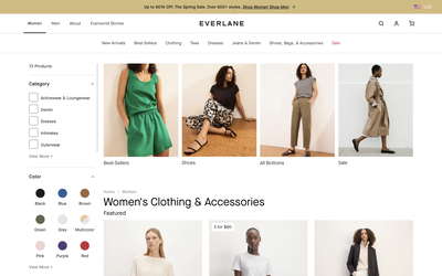 Everlane website screenshot