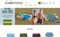 ExOfficio website screenshot