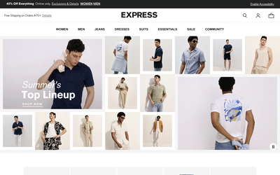 Express website screenshot