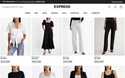 Express website screenshot