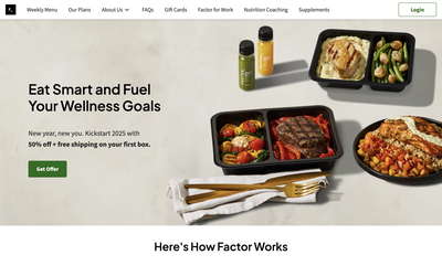 Factor website screenshot