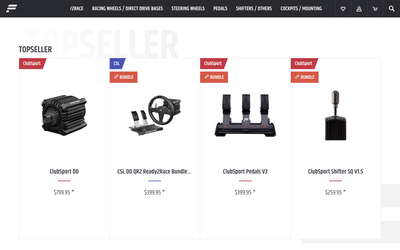Fanatec website screenshot