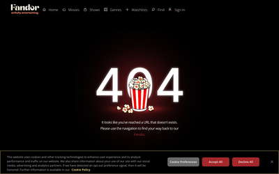 Fandor website screenshot