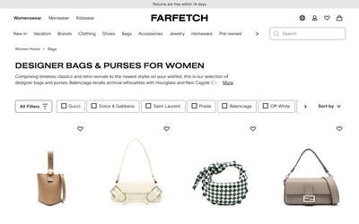 Farfetch website screenshot