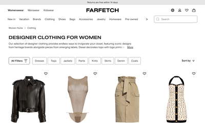 Farfetch website screenshot