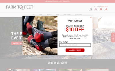 Farm to Feet website screenshot