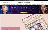 Fenty Beauty website screenshot