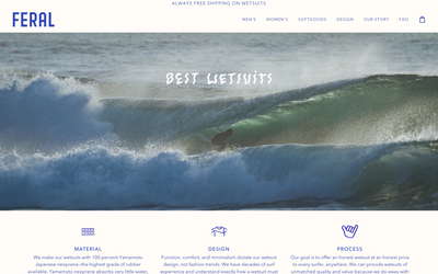 Feral Surfing website screenshot
