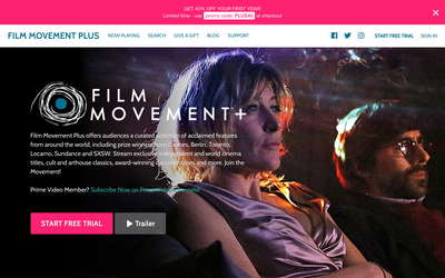 Film Movement website screenshot