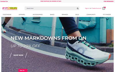 Fit2Run website screenshot