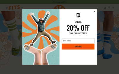 Fits Sock Co. website screenshot