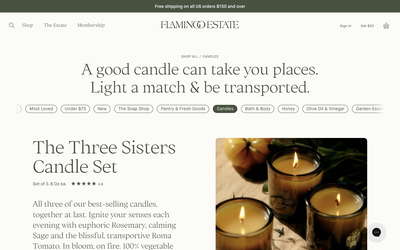 Flamingo Estate website screenshot