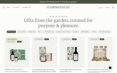 Flamingo Estate website screenshot