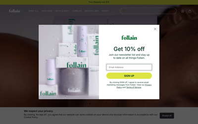 Follain website screenshot