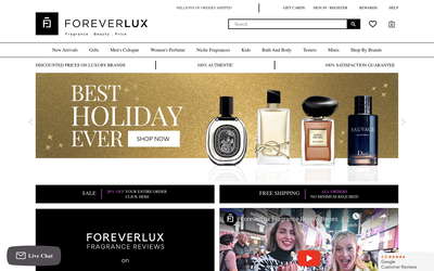 ForeverLux website screenshot