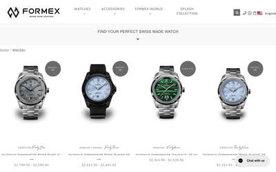 Formex Watch website screenshot