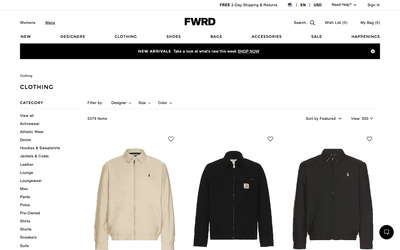 FORWARD website screenshot