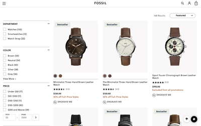Fossil website screenshot
