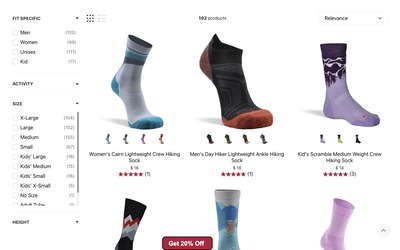 Fox River Socks website screenshot