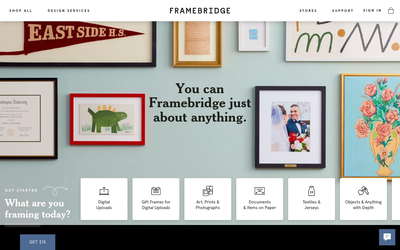 Framebridge website screenshot