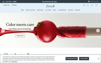 Fresh website screenshot